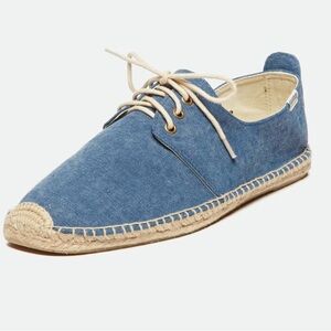 Soludos Derby Canvas Espadrille Tie Sneaker women’s 9